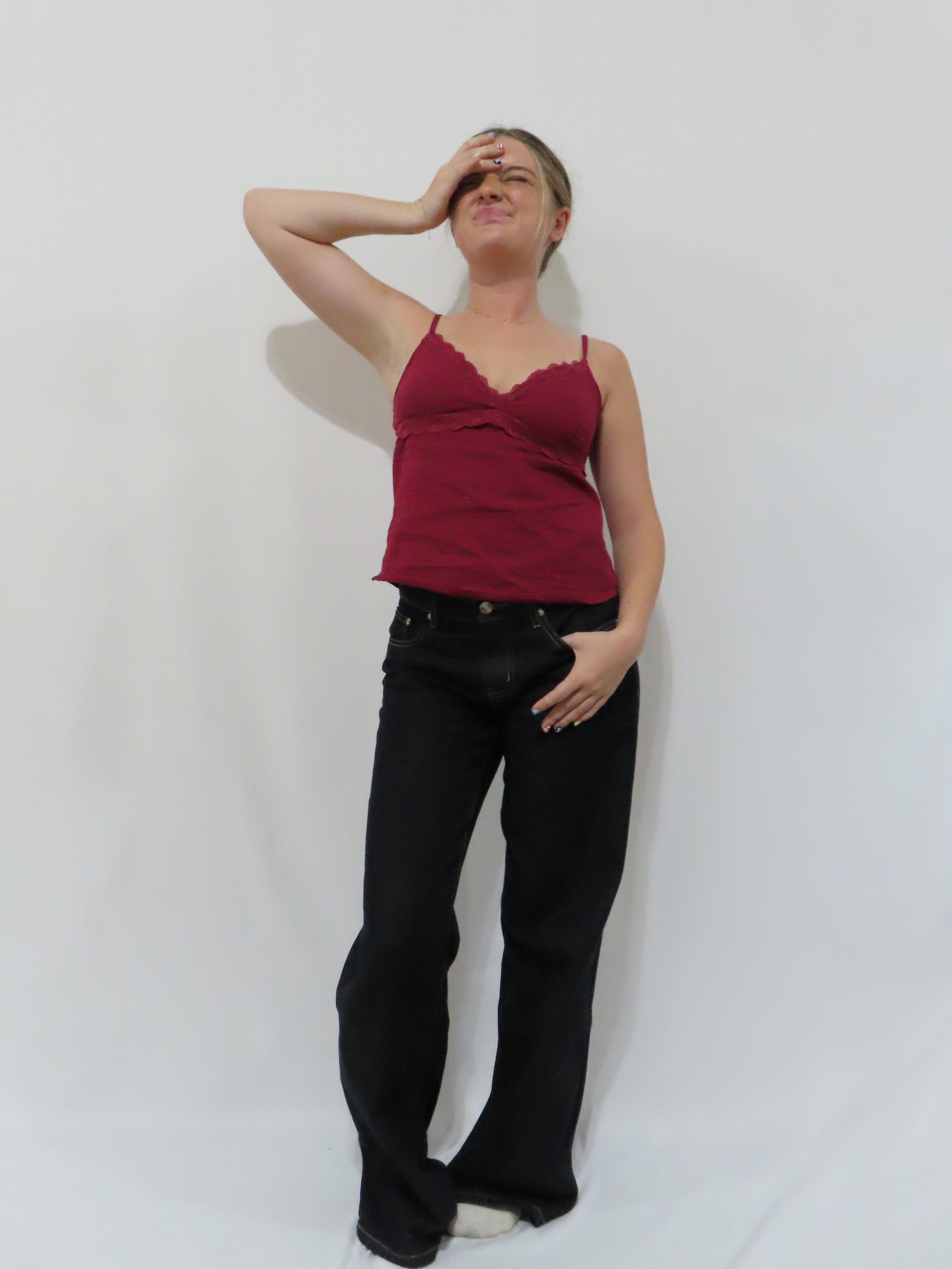 Cherry Wine Lace Tank
