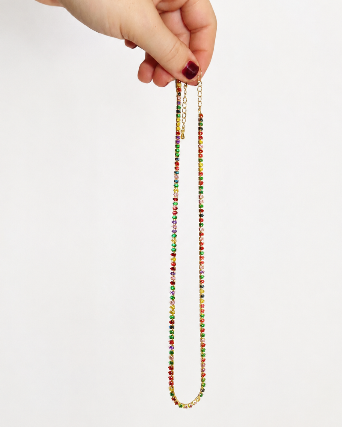 Confetti Dot Tennis Necklace