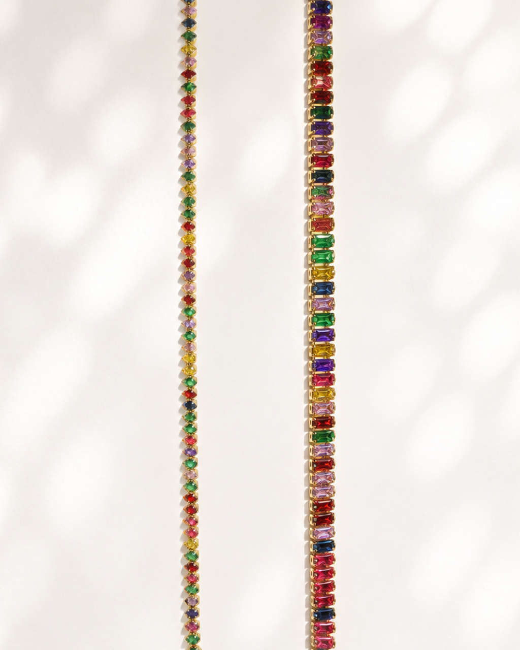 Confetti Bezel Tennis Necklace