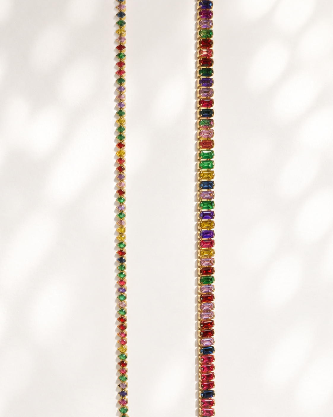 Confetti Bezel Tennis Necklace